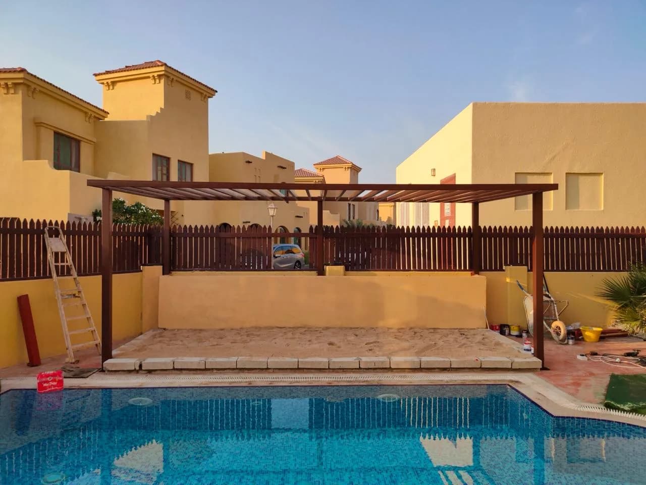 Pergola & Artificial Grass in Khalifa City — Photo 4