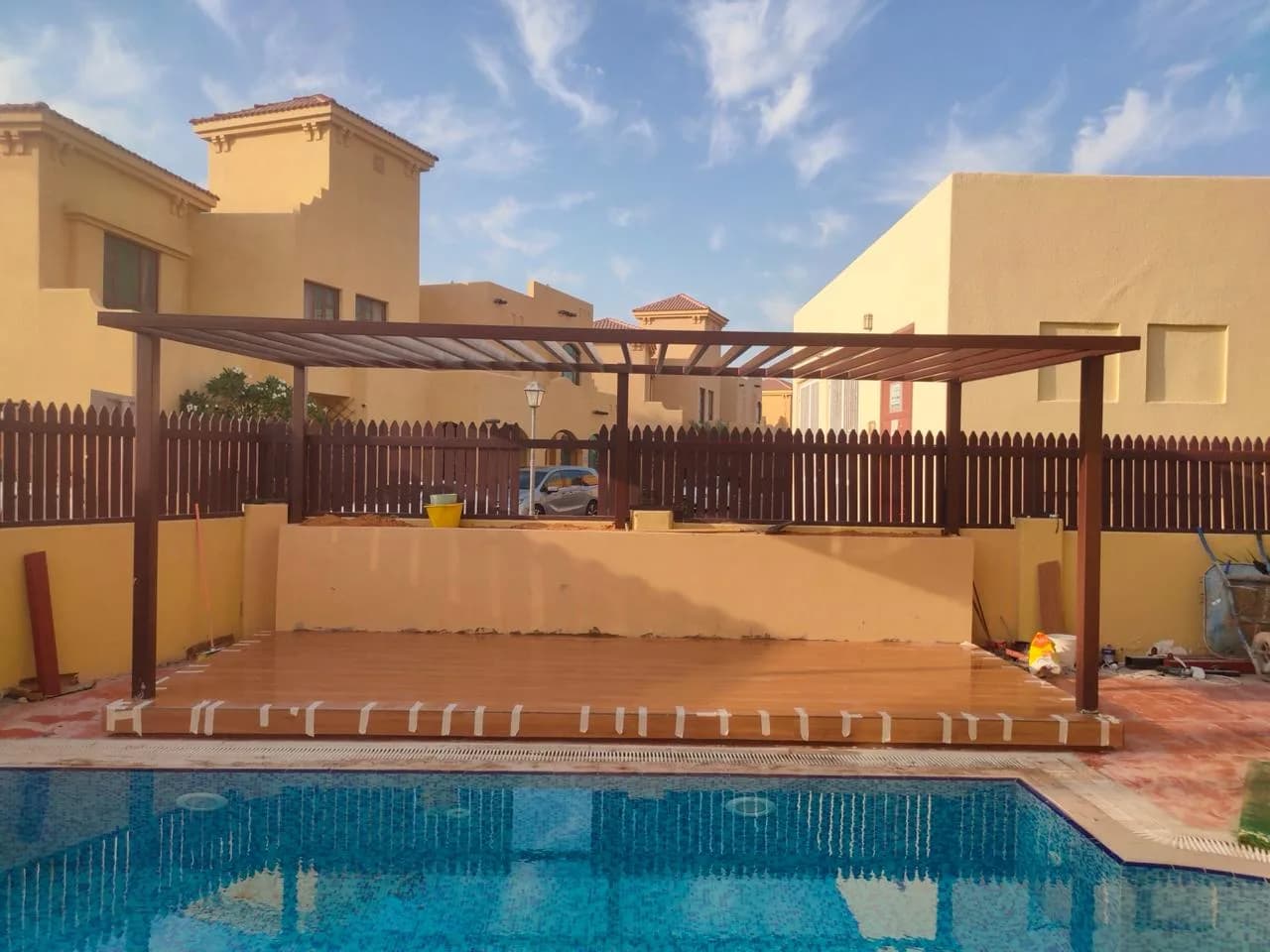 Pergola & Artificial Grass in Khalifa City — Photo 10