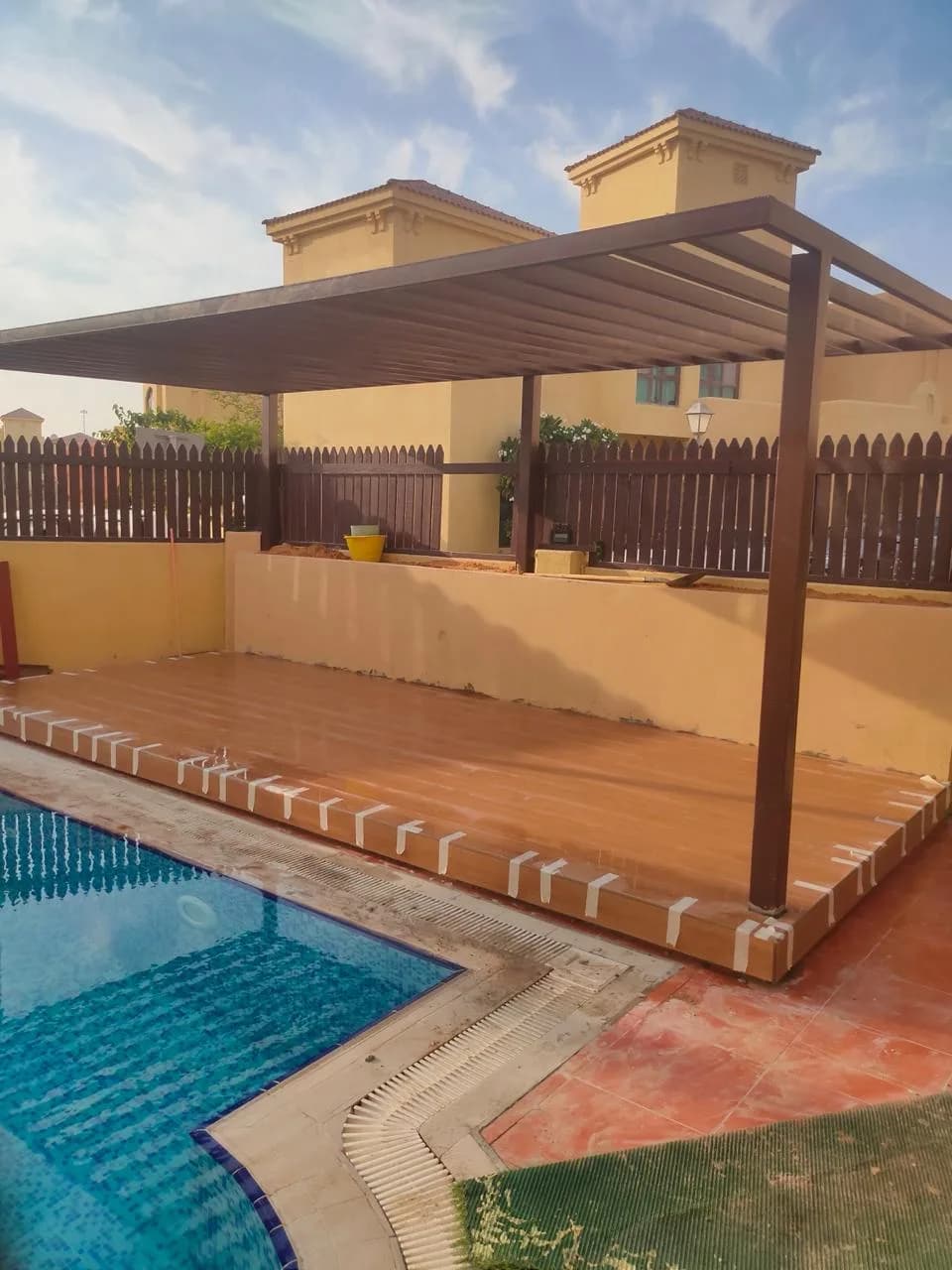 Pergola & Artificial Grass in Khalifa City — Photo 14