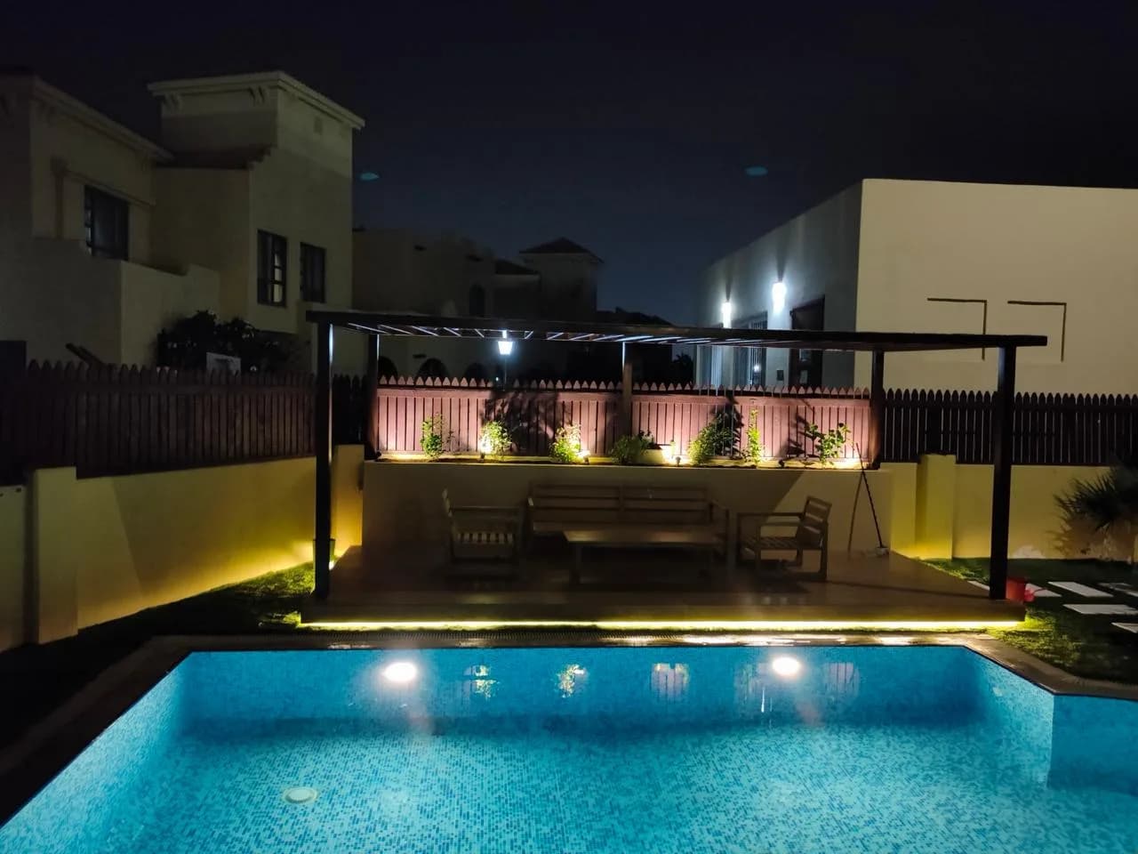 Pergola & Artificial Grass in Khalifa City — Photo 17