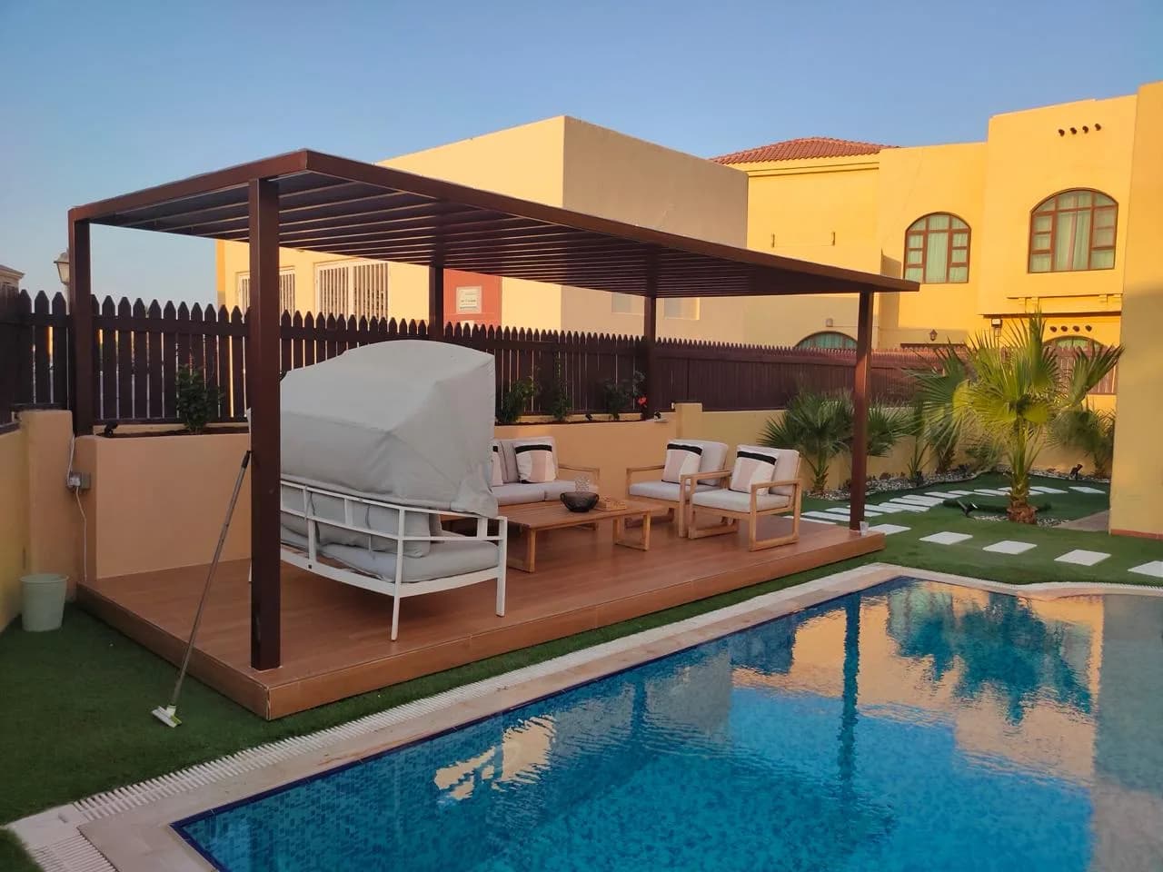 Pergola & Artificial Grass in Khalifa City